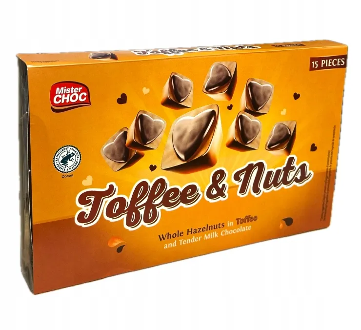 1. Toffee & Nuts Czekoladki z Orzechami Laskowymi 15 szt.