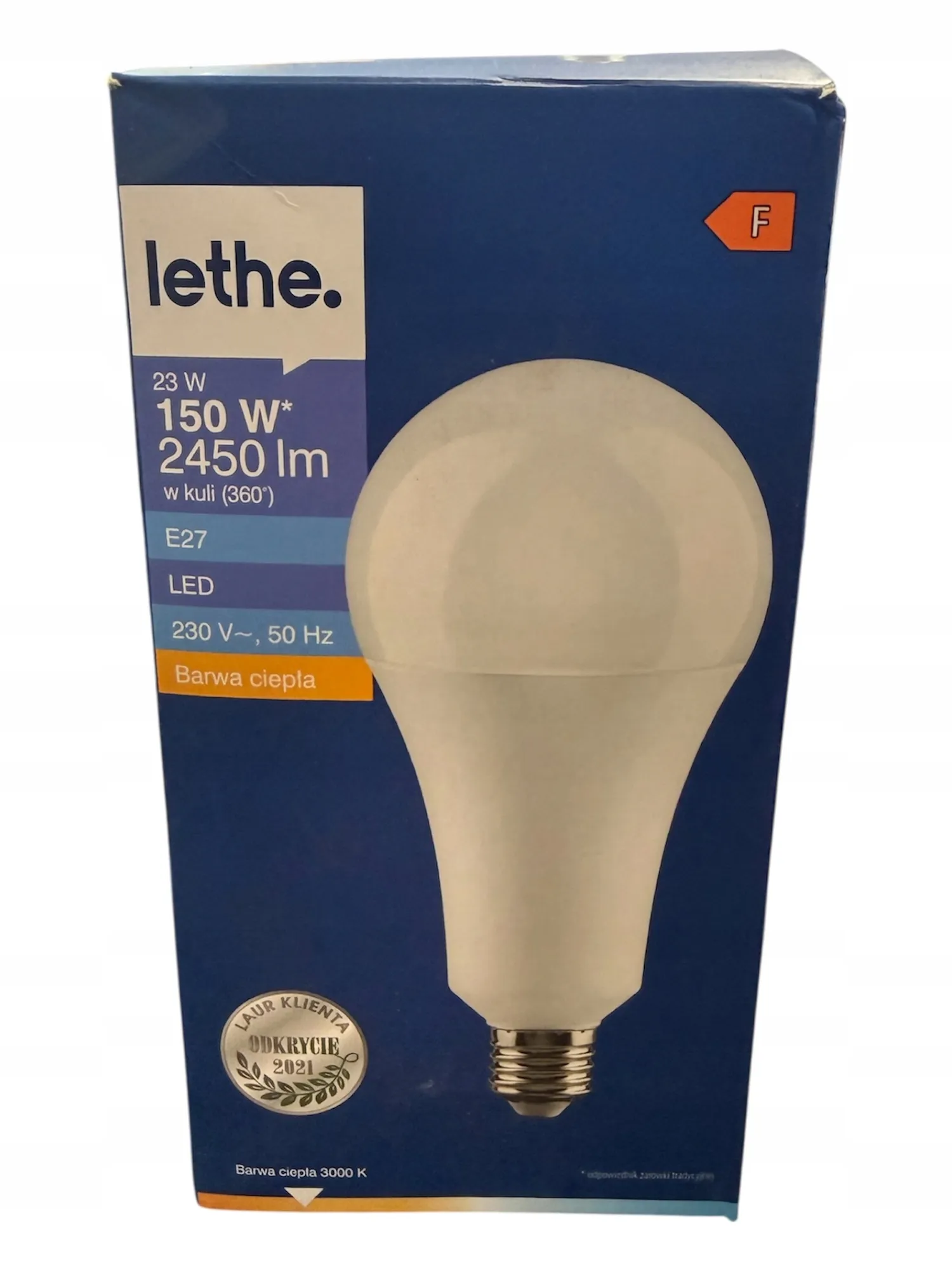 129* LETHE Żarówka LED E27 23W 2450lm Barwa ciepła F