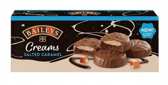 1x 128g BAILEYS Ciastka kakaowe z kremem Salted Caramel