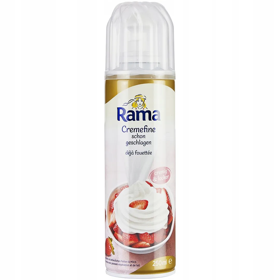 1x 250ml RAMA Cremefine Spray Bita Śmietana