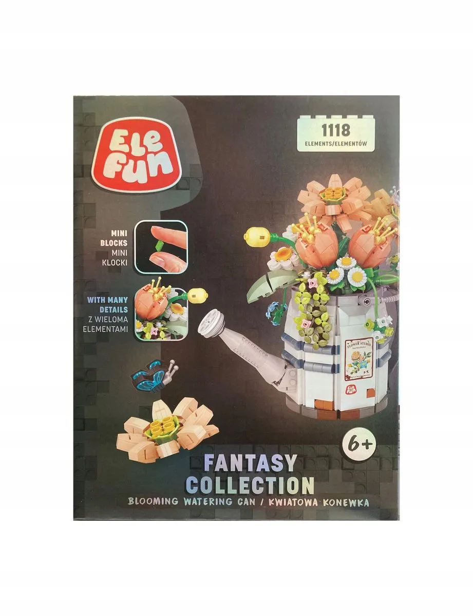 17811z Klocki elefun fantasy collection kwiatowy but