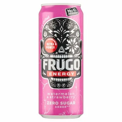 24 x Frugo Energy WATERMELON NOID Zero Sugar Added 330 ml napój gaz.