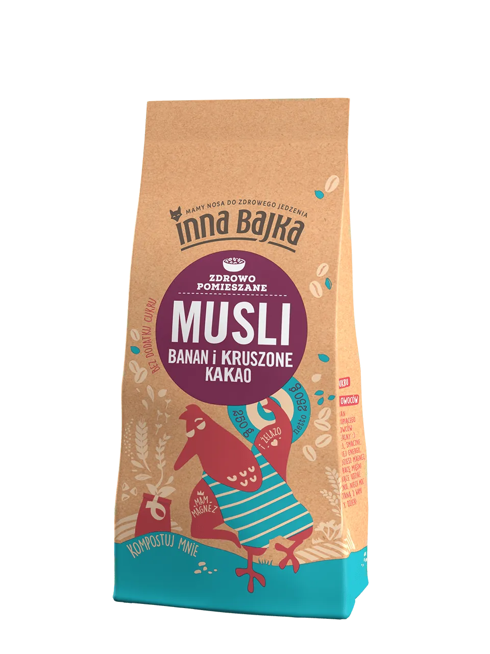 1x 250g BAJKA Musli banan i kakao