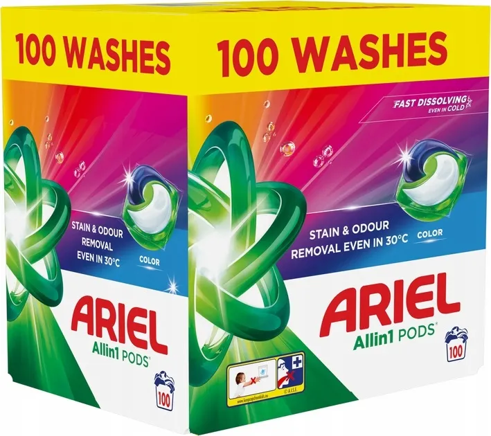 2x Kapsułki do prania Ariel All-in-1 Pods 100 prań 100 szt.