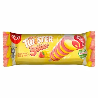 Algida Twister Mix Lody owocowe rożek 70/80 ml