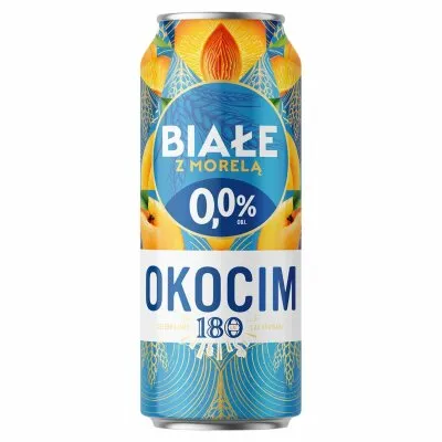 24x 500ml OKOCIM piwo 0% białe morelowe puszka ZGRZEWKA