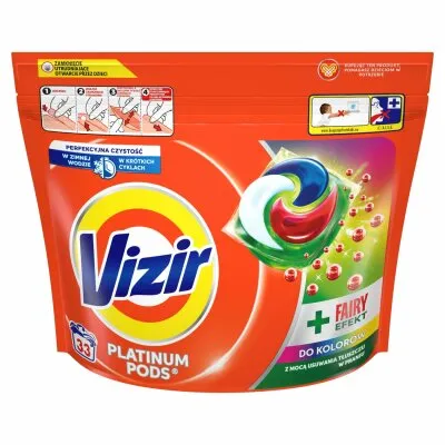 2x Vizir Fairy Effect Color Caps Kapsułki Do Prania Kolorowych Ubrań 33P